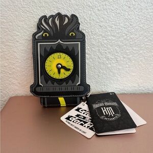 Disney The Haunted Mansion 13 Hour Clock Glow in Dark Cardholder Loungefly NWT